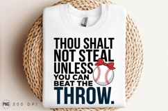 Baseball Thou Shalt Not Steal Sublimation PNG Product Image 3
