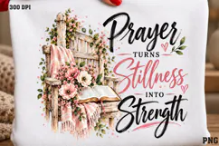 Held Together by Gentle Grace Shirt PNG, Colorful Christian Product Image 2