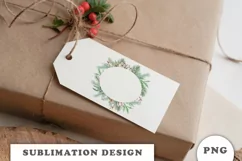 Watercolor Christmas Floral Frame png Product Image 2
