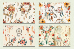 Boho Floral Dreamcatchers Cutting Boards sublimation Design Product Image 2