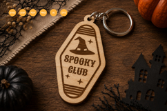 Halloween Keychain Laser Cut SVG Product Image 1