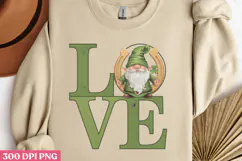 Love PNG, Gnome St Patricks Day Sublimation PNG Product Image 2