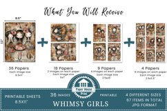 Whimsy girls junk journal pages Product Image 2