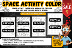 Space Activity Pages with Book Cover worksheets Product Image 2