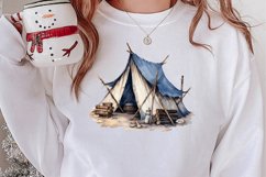 Winter Hiking Clipart Sublimation, Christmas PNG Product Image 2