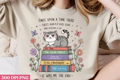 IT was Me the End PNG, Reading Books PNG Product Image 3