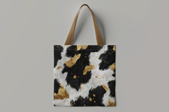 Gold Black Spots Digital Paper Product Image 2