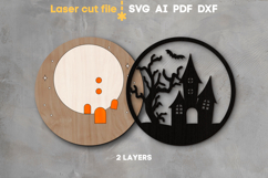 Halloween Castle SVG laser cut file for Glowforge Product Image 2