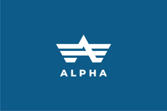 Alpha Letter A Logo Design Vector Product Image 2