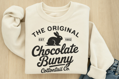The original est.1902 chocolate bunny cottontail SVG Product Image 1