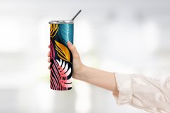 Abstract Shapes And Leaves Tumbler Wrap Sublimation Product Image 2