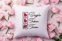 Single taken tacos SVG, Valentine&#039;s Day SVG Product Image 2