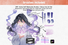 100 Anime Soft Style Brushes Procreate Product Image 2