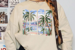 Summer Vibes Sublimation, Tropical Beach Png Product Image 3