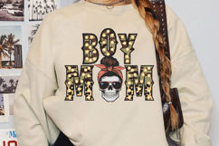 Camo Boy Mom Sublimation, Retro Mama Png Product Image 2