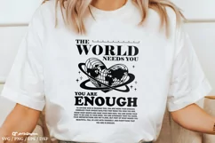 You are enough Svg, Positive Quote Svg, Motivational Svg Product Image 3