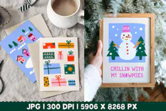 Hand Drawn Cute Christmas Posters and Holiday Prints Product Image 4