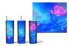 Blue 20 Oz Tumbler Sublimation Product Image 4