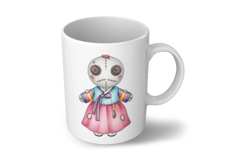 Korean Hanbok Girl Voodoo Doll Stitched PNGHa lloween Product Image 6
