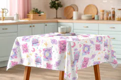 Coquette Witchy Celestial Pattern, Kawaii Mystic Tile Product Image 5
