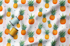 Colourful Macarons and Berries Seamless Patterns, Summer PNG Product Image 4