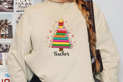 Colored Pencil Tree Sublimation, Christmas Png Product Image 4