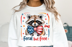 Feral But free Svg Design | 4th of july svg | Shirt Svg Product Image 2