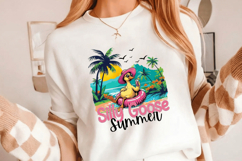 Silly Goose Summer PNG sublimation |Beach &amp; Summer PNG T-Shi Product Image 8
