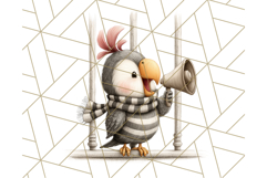 Cute Animals in Jail Clipart PNG, Funny Prisoner Critters Product Image 2