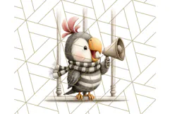 Cute Animals in Jail Clipart PNG, Funny Prisoner Critters Product Image 2