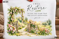 Christian Hope Shirt Design PNG, His Grace Renews My Tomorro Product Image 2