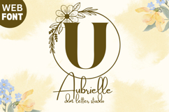 Aubrielle Monogram - Elegant Script Monogram Font Product Image 1