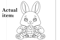 Easter bunny laser cut engraving digital file line art vecto Product Image 2