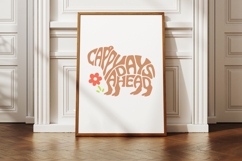 Cappy Days Ahead word art in the shape of a Capybara Product Image 3