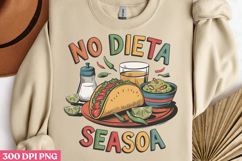 No Dieta Season PNG, Cinco De Mayo Sublimation PNG Product Image 3