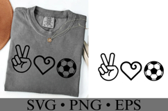 Peace Love Football Svg | Game Day Svg | Shirt Svg Product Image 3