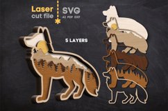Fox SVG laser cut file for Glowforge Product Image 2