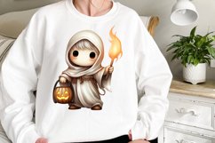 Watercolor Cute Ghosts Clipart Product Image 2