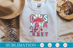 Cat Mama Life Is Purrfect Sublimation Product Image 3