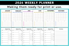 2026 Weekly Planner Product Image 2