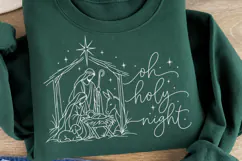 Joy Beneath the Guiding Star PNG, Shepherd and Lamb Christma Product Image 2