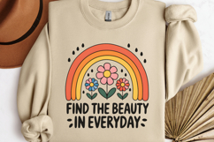 Find the beauty in everyday PNG, Vintage Flowers Sublimation Product Image 3