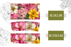 Narcissus Tumbler Wrap, Pink 40 Oz Tumbler Template Product Image 2
