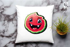 Cute Watermelon Characters Clipart Sublimation PNG Product Image 2