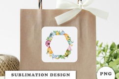 Watercolor Autumn Pumpkins Frame png Product Image 2