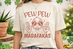 Pew Pew Madafakas Funny Duck SVG - Sarcastic T-Shirt Design Product Image 2