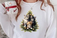 Christmas Tree With Many Dogs Clipart PNG Product Image 2