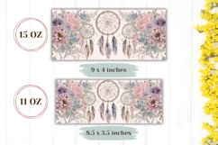 Dreamcatcher Mug Wrap, Dream Catcher Mug Design, Boho Mug Product Image 2