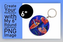 Colorful Floral Circle Design Sublimation PNG Product Image 1