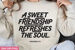 .A SWEET FRIENDSHIP PNG, Friendship Sublimation PNG Product Image 1